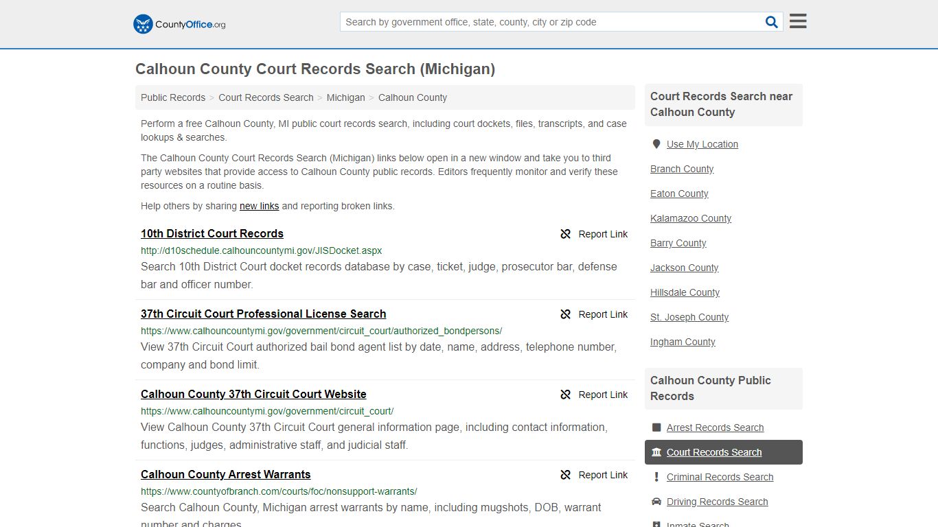 Court Records Search - Calhoun County, MI (Adoptions ...